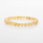 Kalsit 6mm Doğal Taş Bileklik