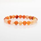 Karnelyan Akik 8mm Doğal Taş Bileklik