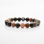 Renkli Turmalin 10mm Doğal Taş Bileklik