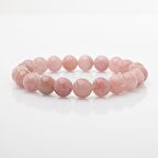 Pembe Kuvars (Gül Kuvars) 10mm Doğal Taş Bileklik