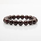 Bordo Granat Lal 10mm Doğal Taş Bileklik