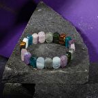 Balık Burcu Bileklik Akuamarin, Ametist, Kaplan Gözü, Labradorit, Mavi Apatit, Pembe Kuvars, Yeşim