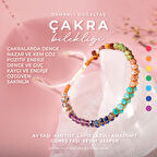 Çakra Bileklik BL-1292 Amazonit, Ametist, Güneş Taşı, Jasper, Lapis, Rutilli Kuvars