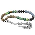 Kova Burcu Tesbih Anjelit, Fosil Mercan, Hematit, Krizokol