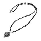 Hematit Doğal Taş Erkek Gümüş Tasarım Kolye