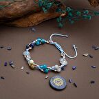 Boğaz Çakrası Doğal Taş Bileklik - Apatit-Akuamarin-Sodalit-Krizokol-Hematit