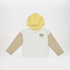 Panço Kız Çocuk Kapüşonlu Sweatshirt Beyaz