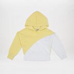 Panço Kız Çocuk Asimetrik  Sweatshirt Sarı