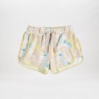 Panço Kız Çocuk Batik Desenli Şort Bej