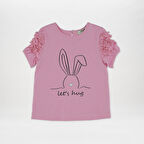 Kız Çocuk  Baskı Detaylı T-Shirt       