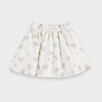 Kız Çocuk Çıtır Desenli Etek Ekru