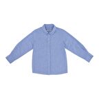 Panço Erkek Çocuk Oxford Gömlek Mavi