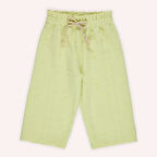 Kız Çocuk Beli Lastikli Pantolon Yeşil