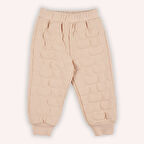 Kız Çocuk Kedi Kapitoneli Eşofman Alt Somon