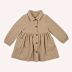Kız Çocuk  Düğmeli Elbise         