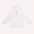 Erkek Çocuk Kapüşonlu Gömlek Ekru