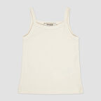 Kız Çocuk  Fitilli Dokulu Askılı Atlet      