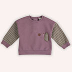 Kız Çocuk Baskı Detaylı Sweatshirt Gül Kurusu