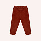 Kız Çocuk Fitilli Kadife Tayt Bej