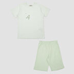 Erkek Çocuk  Dinazor Baskılı Pijama Takımı      