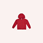 Kız Çocuk Kapşonlu Sweatshirt Kırmızı