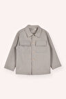 Erkek Çocuk Cep Detaylı Ceket Taş