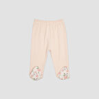 Kız Çocuk Beli Lastikli Patikli Pantolon