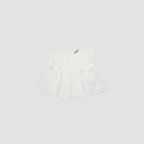 Kız Çocuk Müslin Elbise Ekru