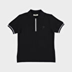 Erkek Çocuk Yakalı Kısa Kollu Pike T-Shirt Bej