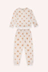 Kız Çocuk Kalp Desen Baskılı 2'li Pijama Takım Pembe