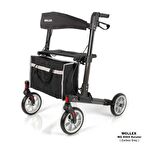 Alüminyum Tekerlekli Rolatör Karbon Gri