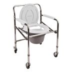 POYLİN Tekerlekli Tuvaletli Katlanabilen Hasta Klozeti