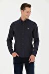 G081Sz004 1672287 Akıs023K Us Polo Assn Erkek Gömlek Lacivert