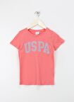 U.S. Polo Assn. Pembe Kız Çocuk T-Shirt KEAN-IY24