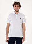 U.S. Polo Assn. Beyaz Erkek Polo T-Shirt GTP04