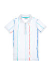 U.S. Polo Assn. Çizgili Beyaz Erkek Çocuk T-Shirt DERON