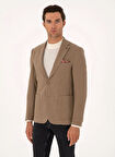 Cacharel Slim Fit Bej Erkek Ceket WARY