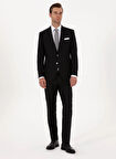 Cacharel Normal Bel Slim Fit Siyah Erkek Takım Elbise EXCL FREDY