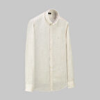 ELETA SLIM FİT BEJ GÖMLEK