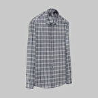 ARTOS KARE DESEN LACİVERT GÖMLEK