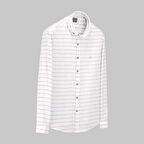 GOIAS UZUN KOL ÇİZGİLİ KIRMIZI GÖMLEK