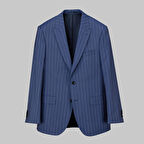 NAPOLEONE SAXON ÇİZGİLİ AÇIK LACİVERT TAKIM