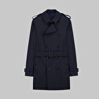 Amsterdam Lacivert Trençkot