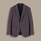 AMARA SLİM FİT DESENLİ MÜRDÜM CEKET