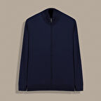 FERMUARLI YARIM BALIKÇI LACİVERT HIRKA