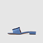 Kadın Abiye Terlik [060235] AÇIK MAVİ KOT, 36