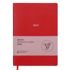 Victoria's Journals Smyth 2025 Haftalık Ajanda A5 14x20,5 cm Kırmızı 124-1425