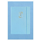 Victoria's Journals Bujo Keten A5 Lastikli 96 Yaprak Noktalı Defter Açık Mavi 124-1647