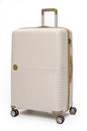 Elatae Exclusive Pro Polipropilen Büyük Boy Kırılmaz Valiz Bej - Vizon 5239