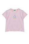 Kız Çocuk Bnt Logo T-Shirt - Pembe
